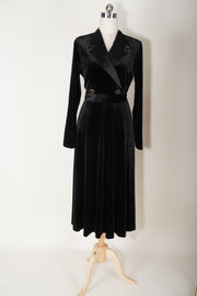 שמלה קטיפה שחורה