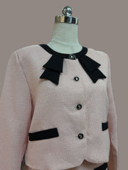 סט טוויד קלאסי ורוד