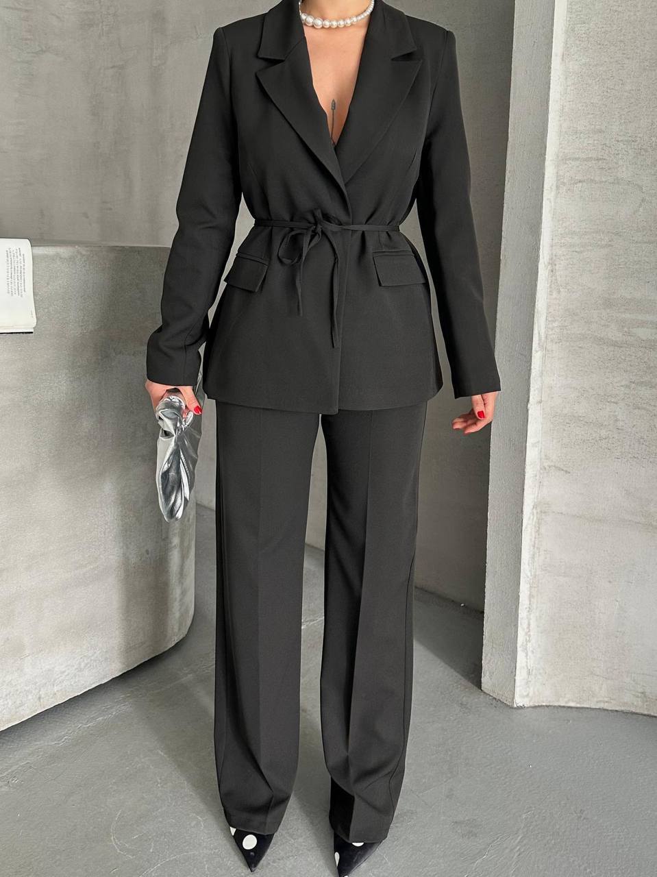 סט חליפה בלייזר ומכנס