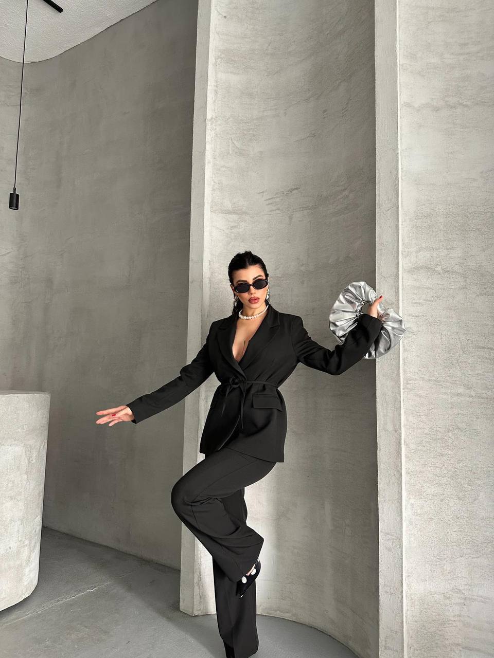 סט חליפה בלייזר ומכנס