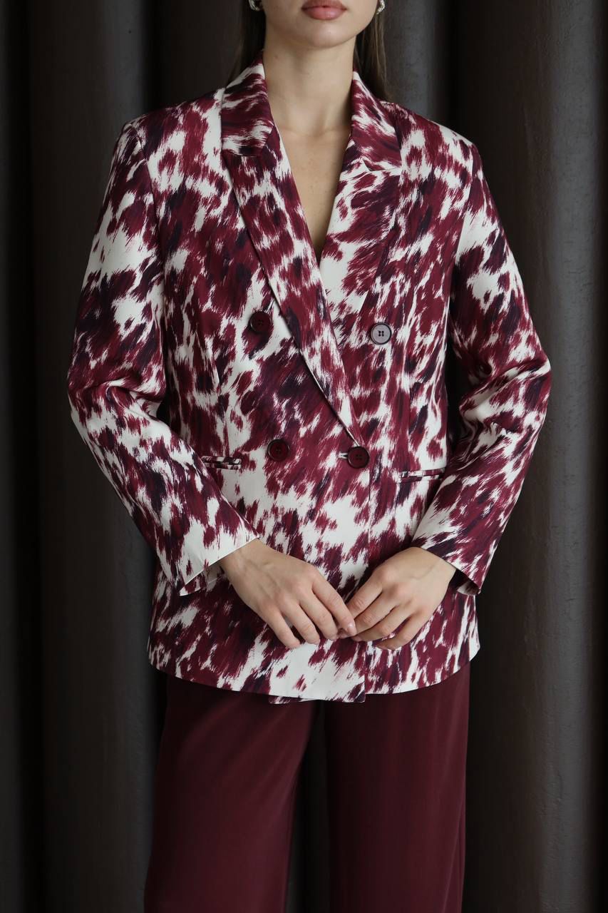 בלייזר בורדו לבן