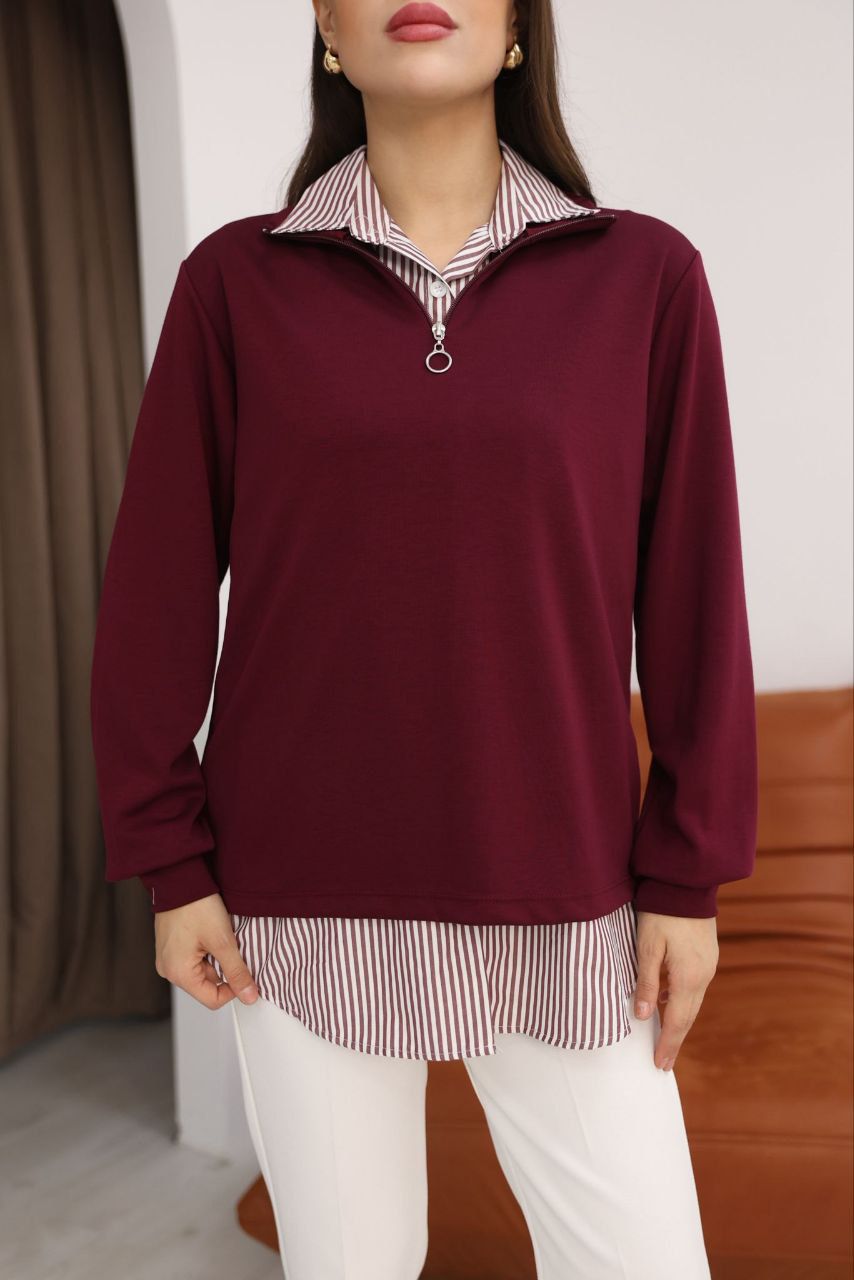 חולצה וסריג שני חלקים